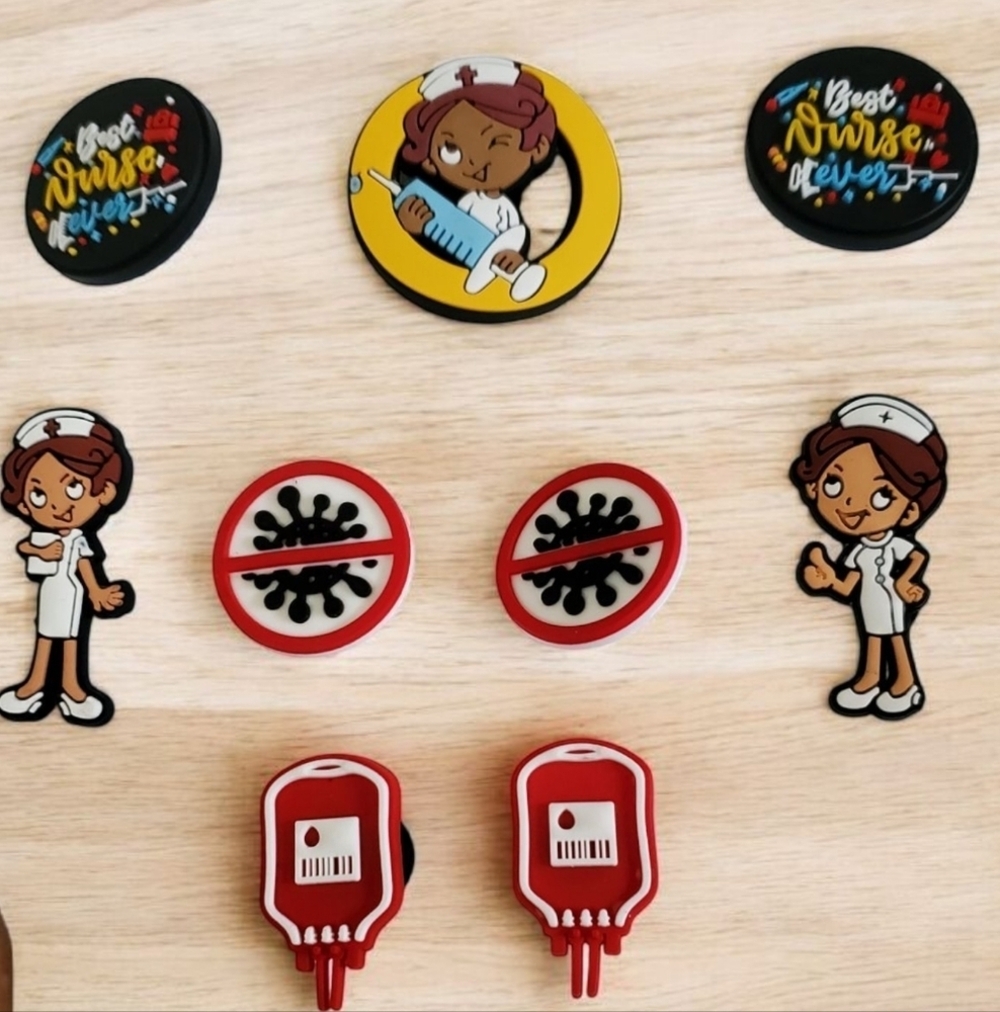 Nurse Croc Charms